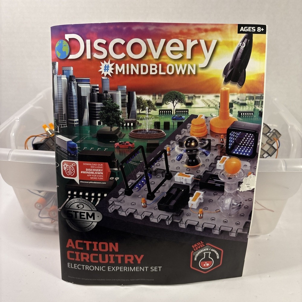 Discovery Mindblown Action Circuitry Electronic Experiment STEM Set Ages 8+